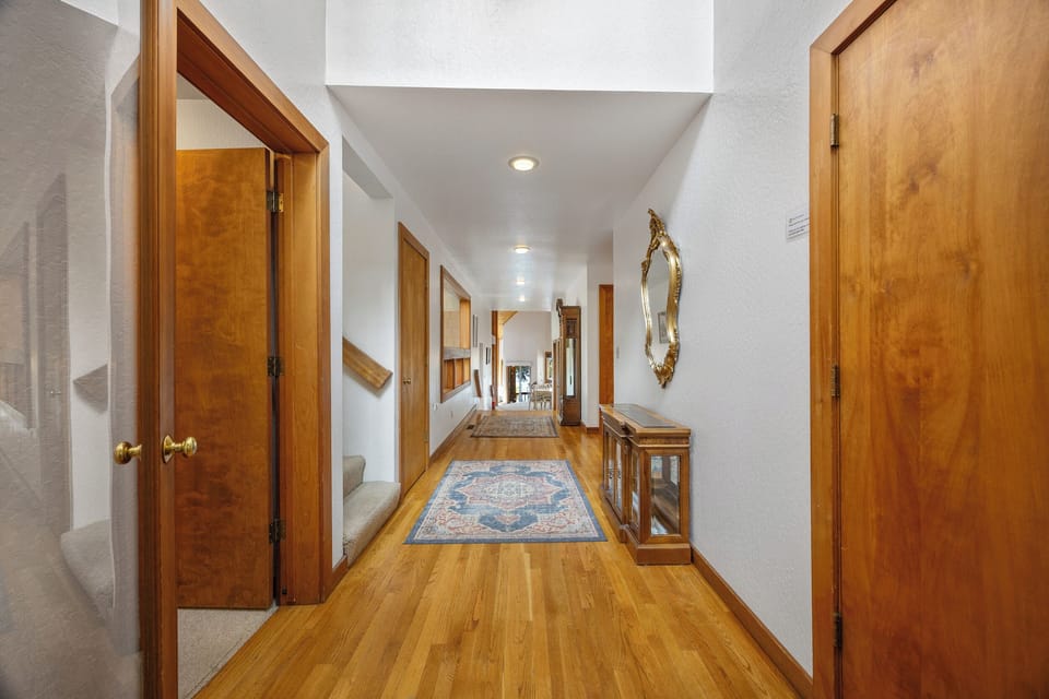 Beautiful and long hallway on main floor