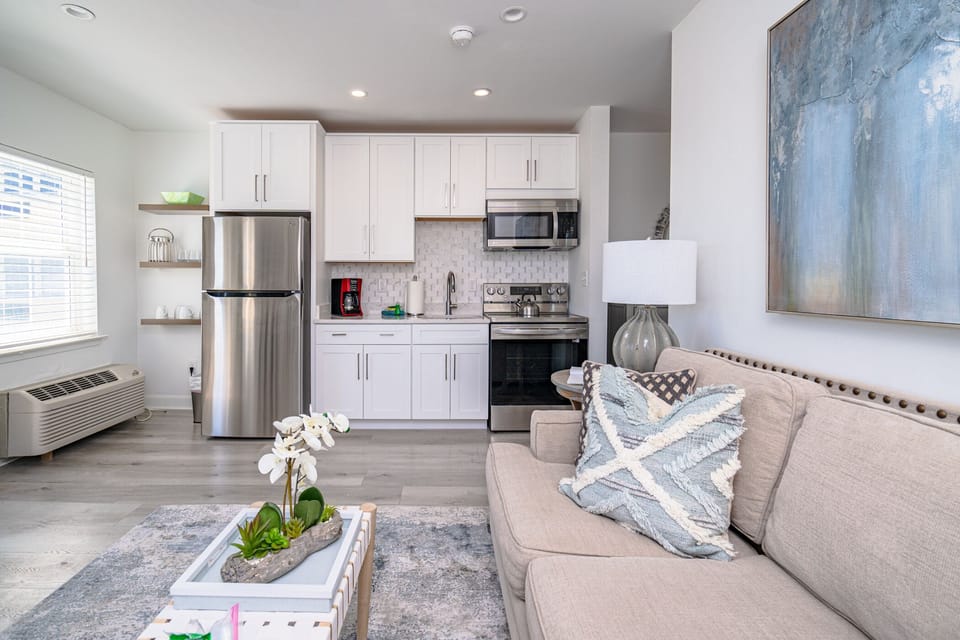 Kitchen is fully stock, new appliances