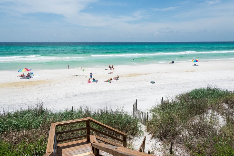 The private dune walkover places you directly on the beach.

