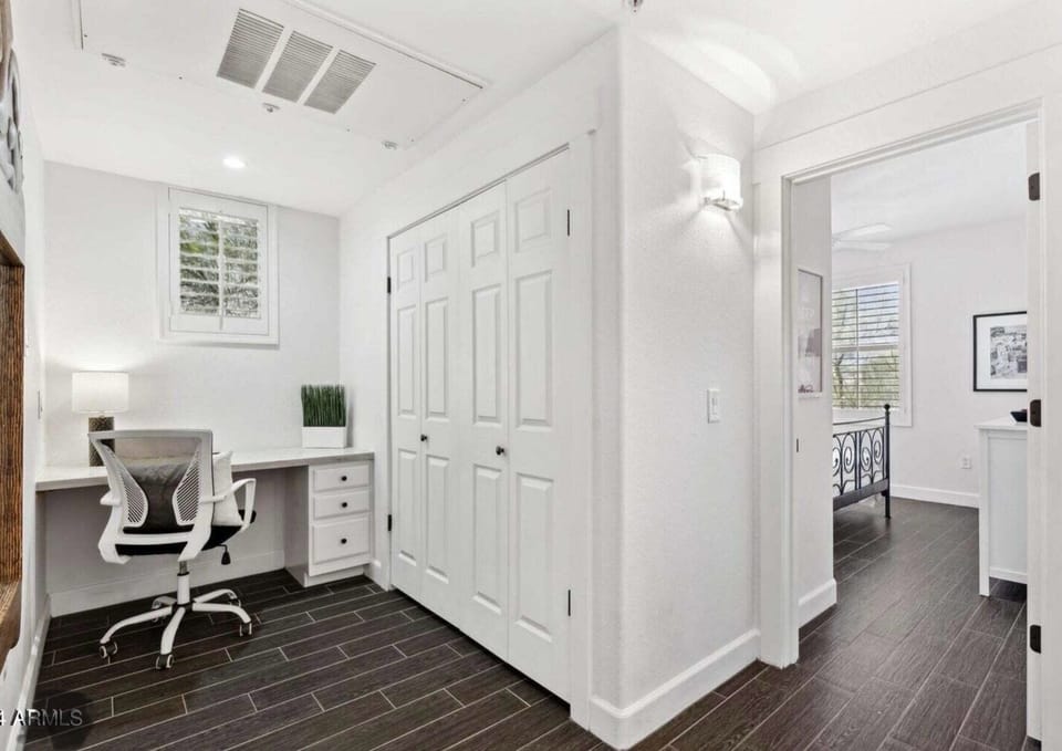 office and laundry closet