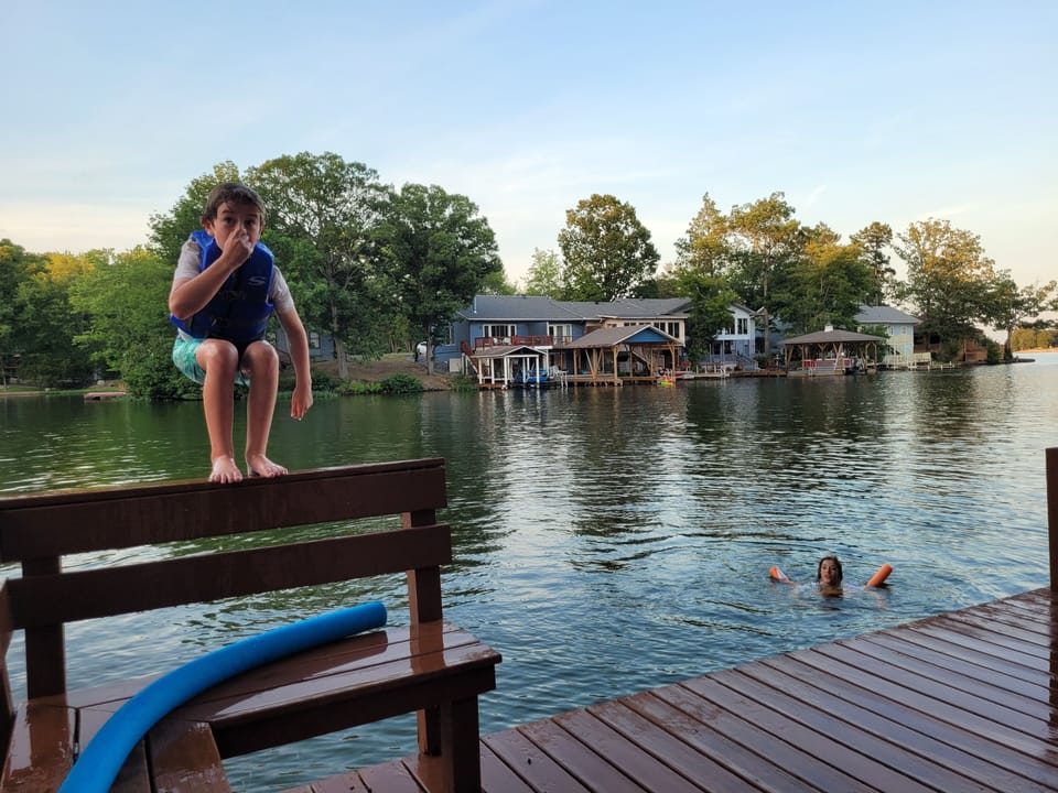 Lake House swimming 2