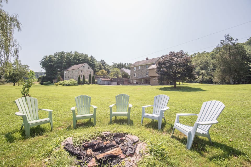 Enjoy a campfire and the acres of space to explore and play!