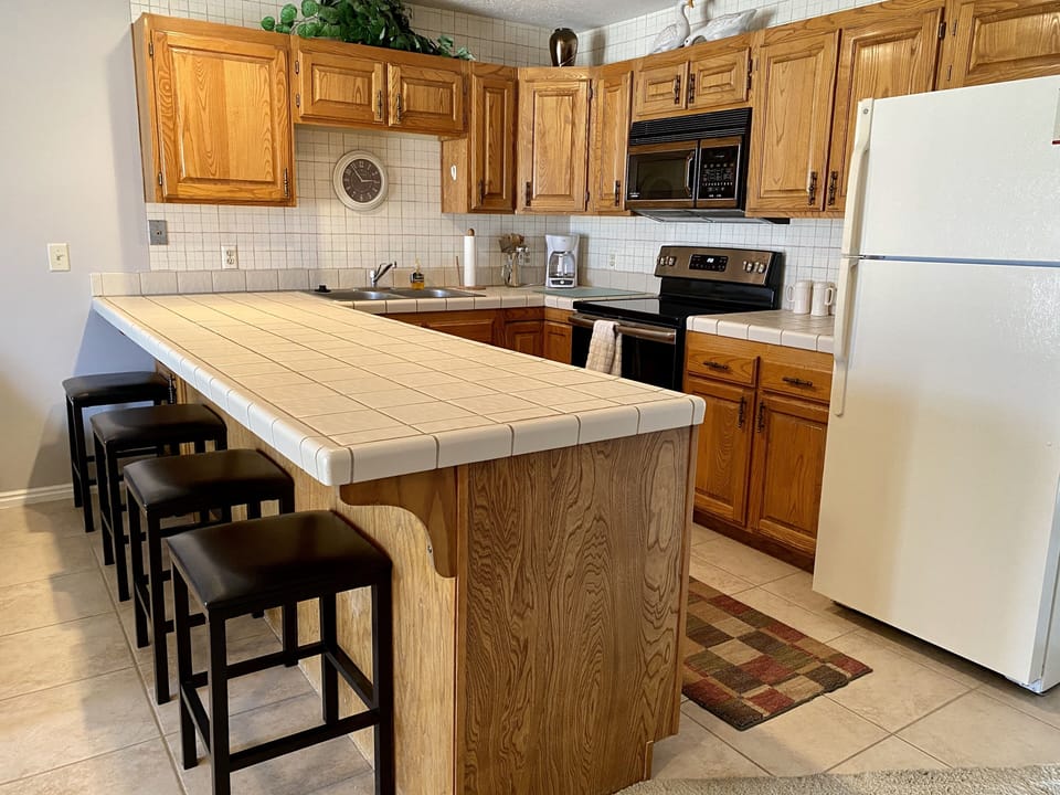 Well appointed kitchen. 