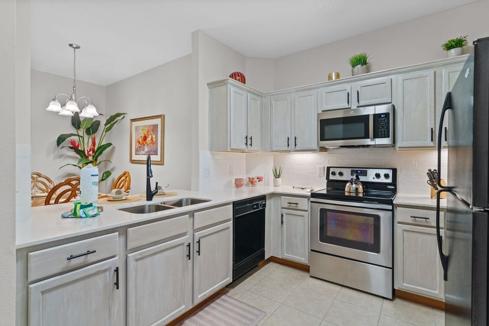 Prepare delicious meals and enjoy a spacious kitchen.