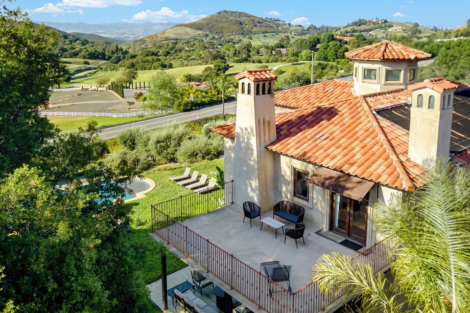 Wine country from above

