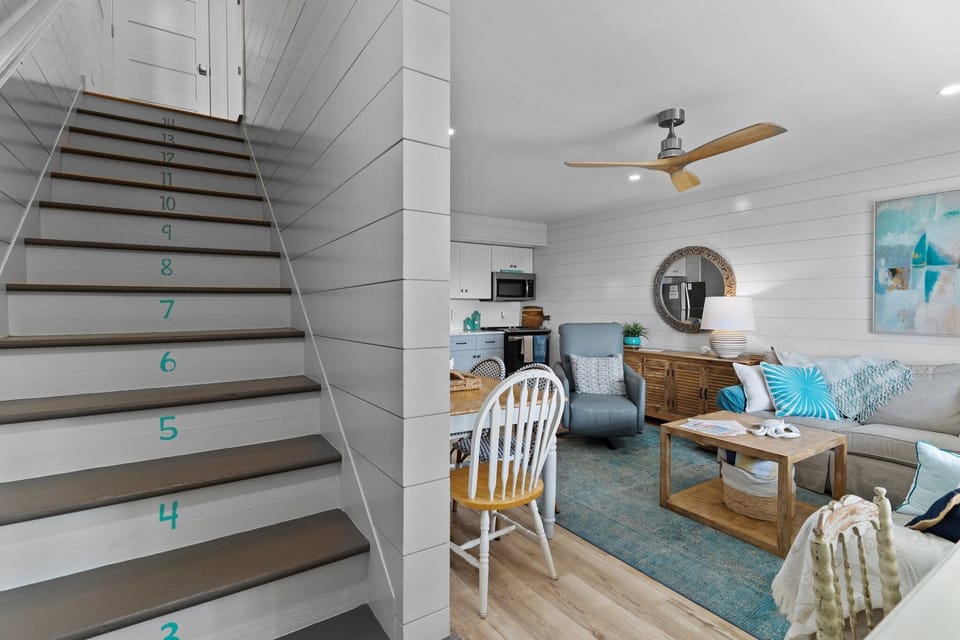 Master and 2nd bedroom upstairs with a shared bathroom