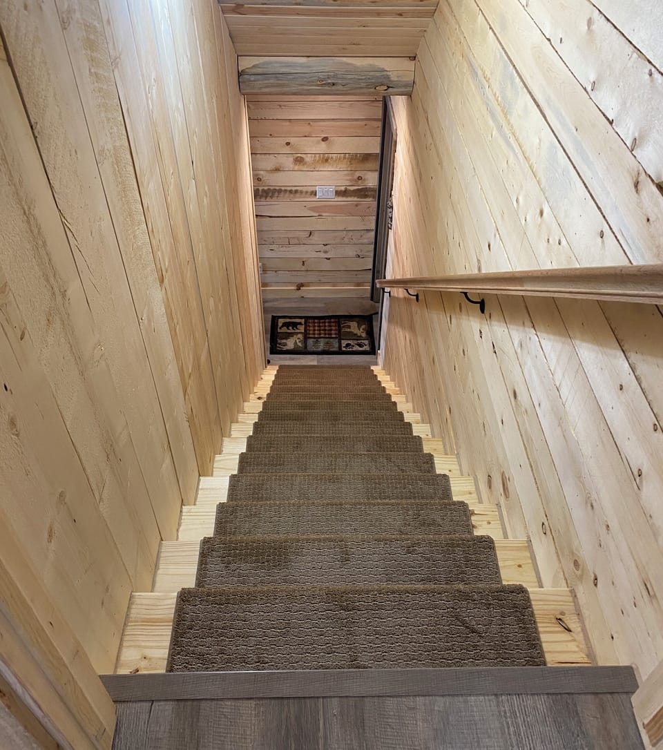 Stairway to lower level.