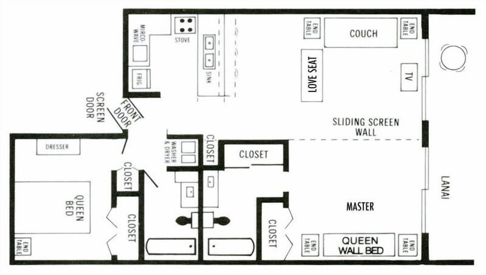 Floor Plan of Condo