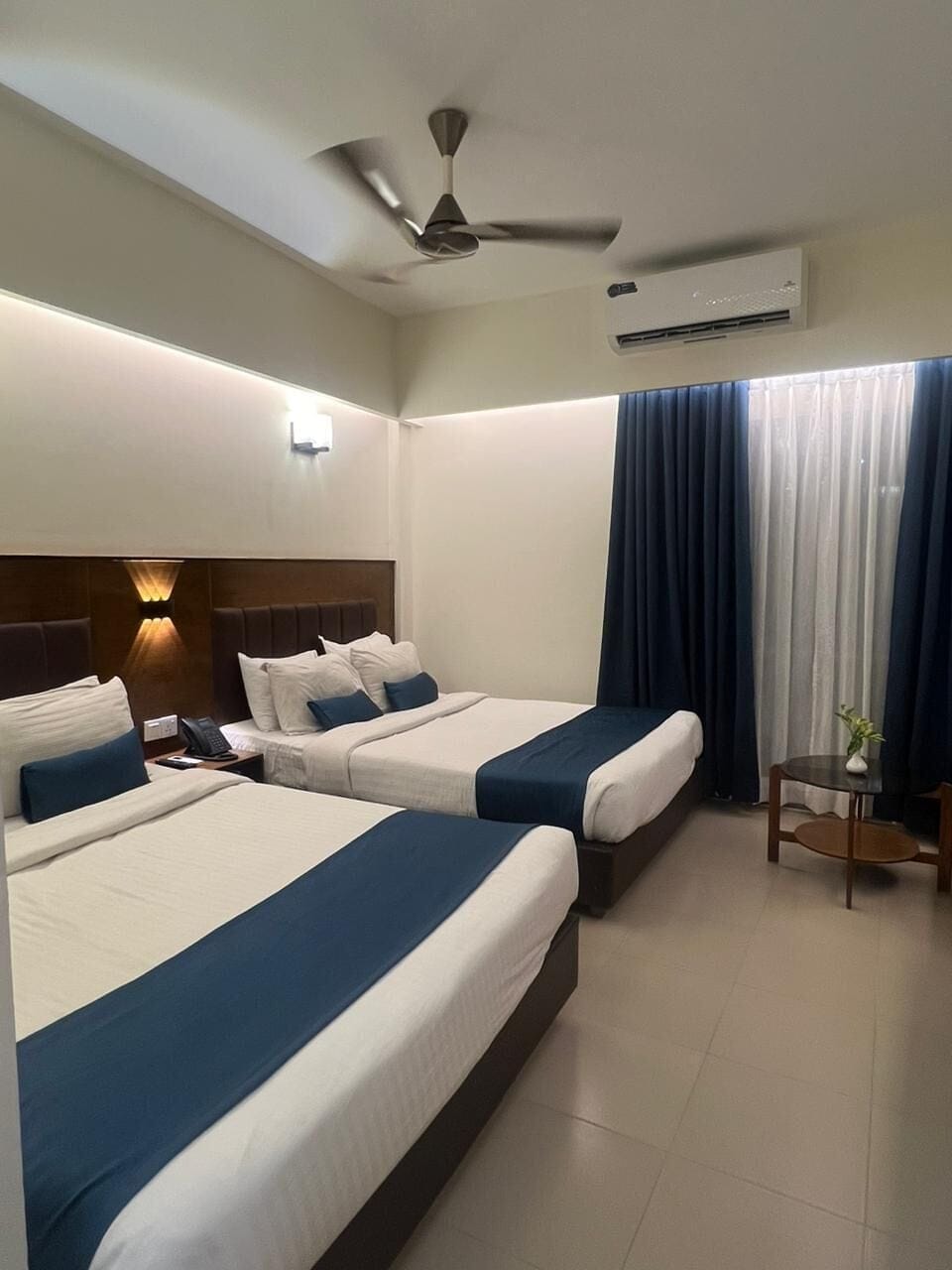 Standard Double Room, 1 Queen Bed, City View | Premium bedding, desk, laptop workspace, blackout drapes