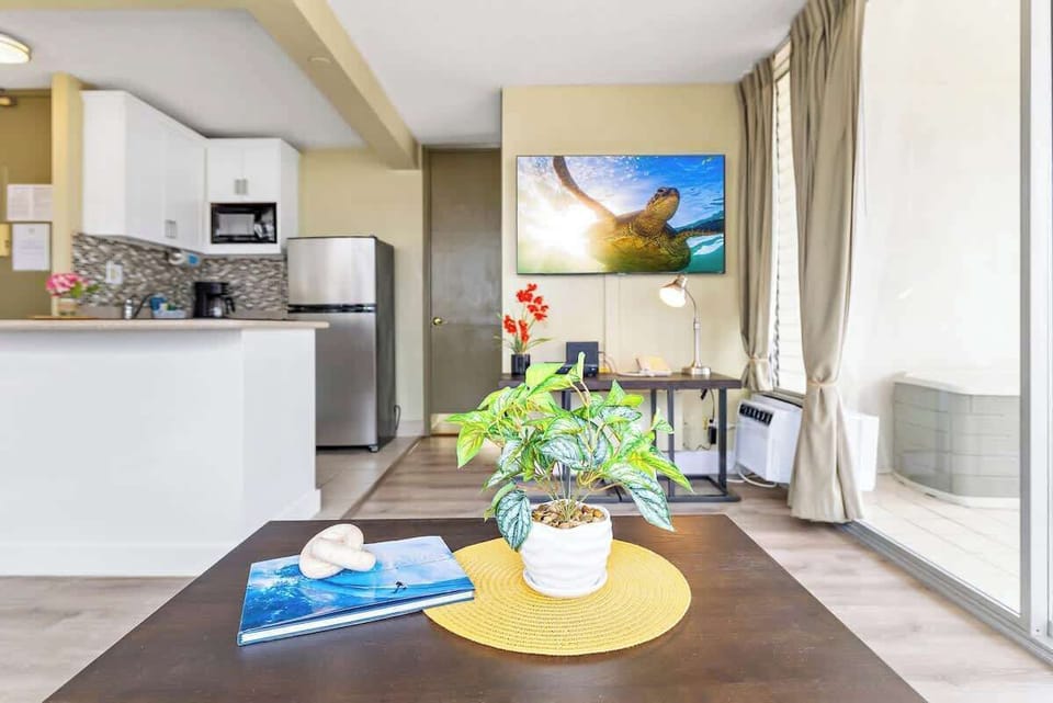 Enjoy watching your favorite TV shows in your living room while having a snack or coffee.