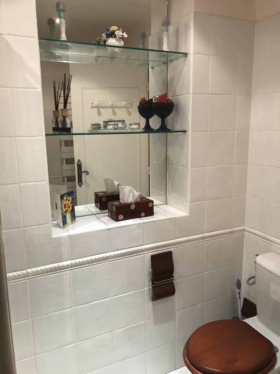 section of the bathroom