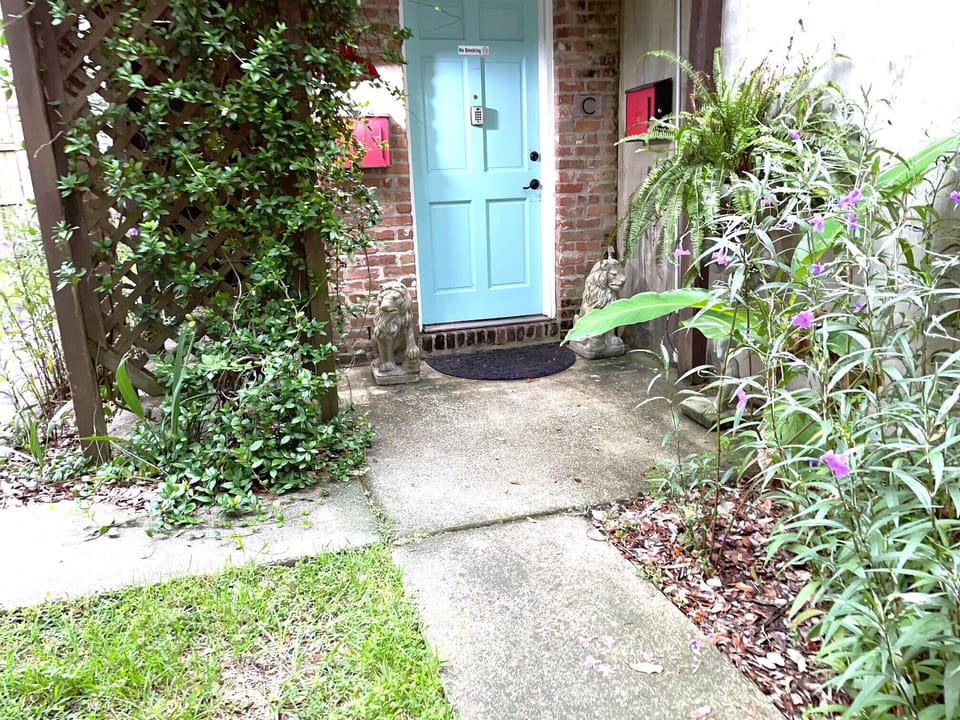 Entrance to unit