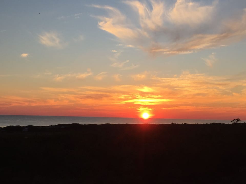 Sunset from third floor deck