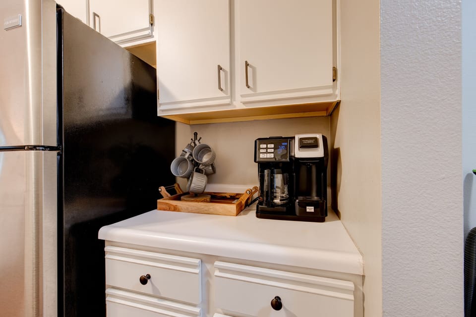 Enjoy your morning coffee with our coffee station.