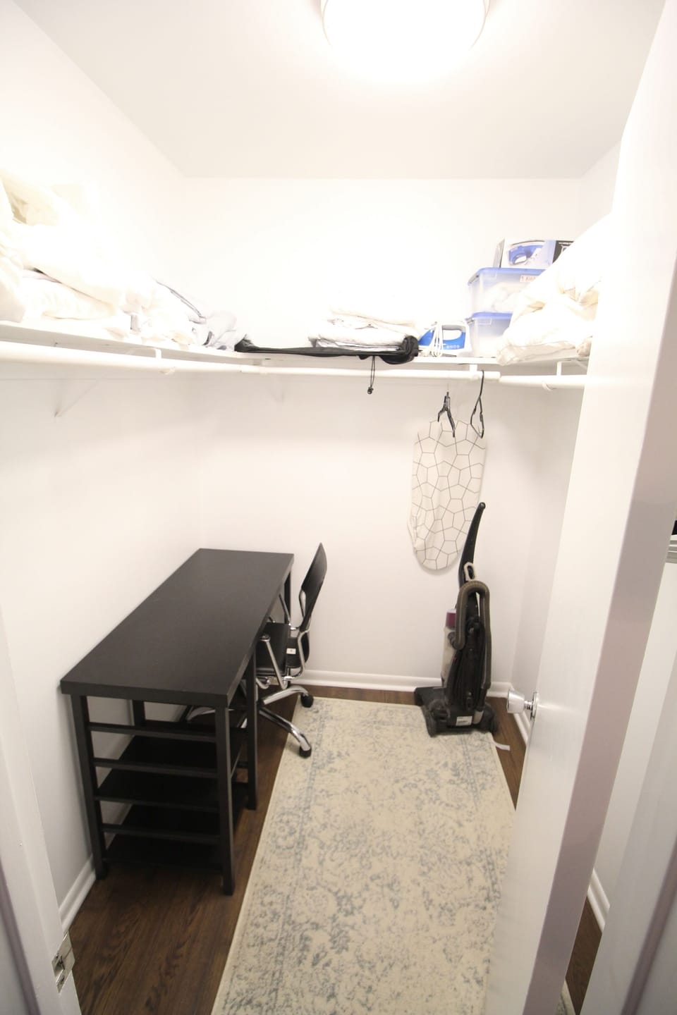 Master Bedroom walk-in closet and desk