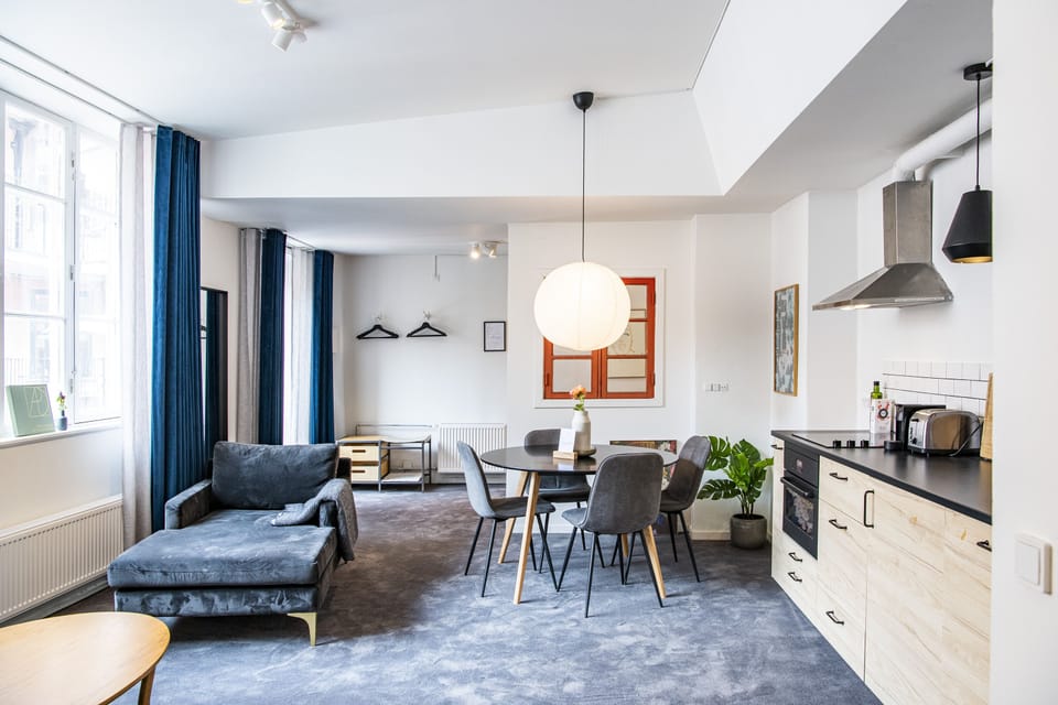 Design Apartment | Individually decorated, individually furnished, iron/ironing board