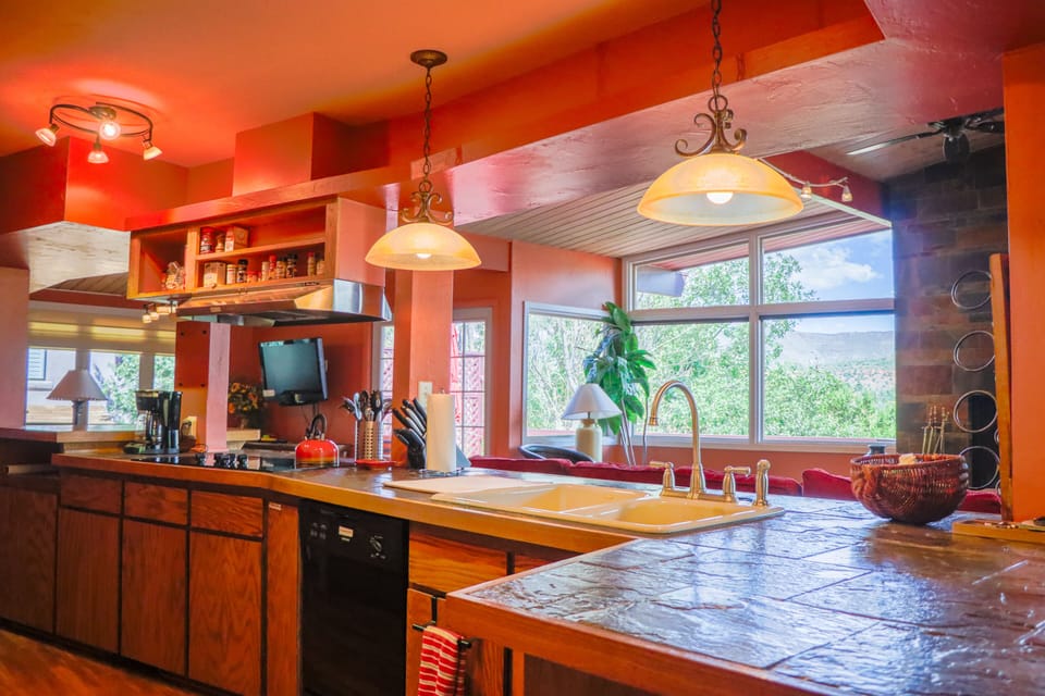 Fully stocked kitchen 