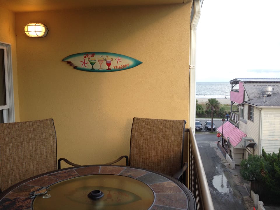 Relaxing patio with Ocean side view