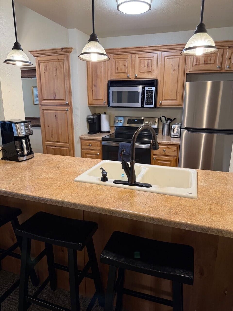 Fully stocked kitchen