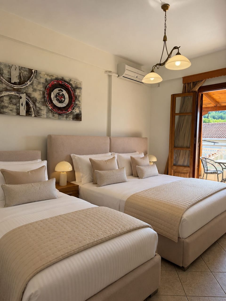 Triple Room | Minibar, in-room safe, soundproofing, iron/ironing board (on request)