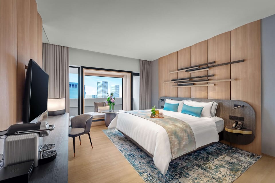 Minibar, in-room safe, desk, blackout drapes