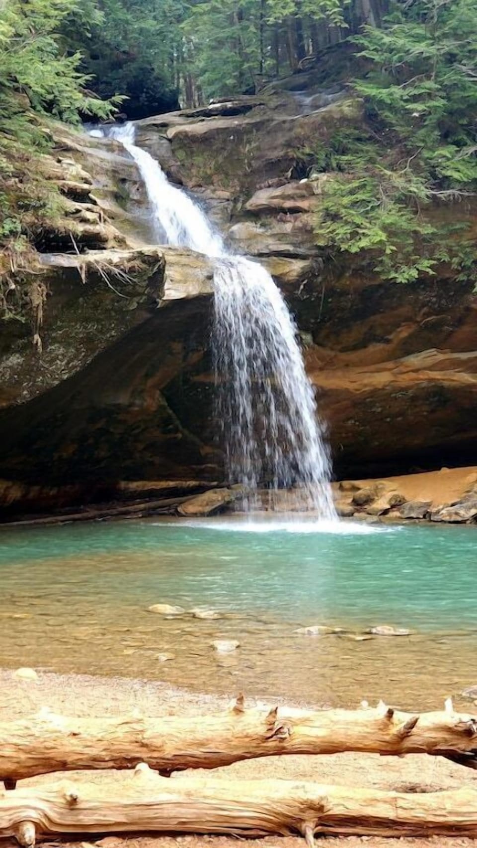 Lower falls at Old Mans cave
