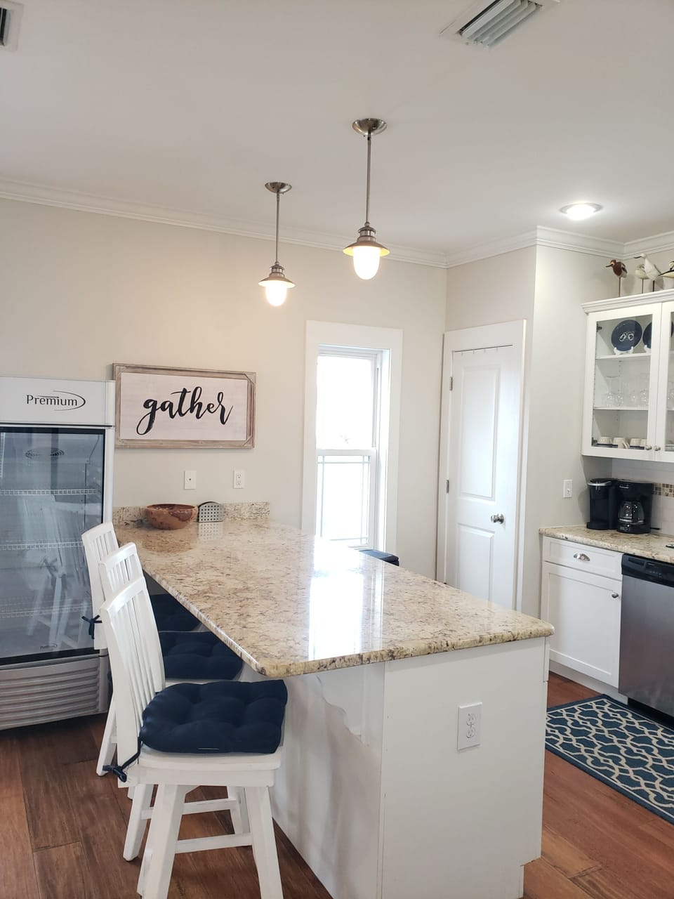 Kitchen island with bar seating