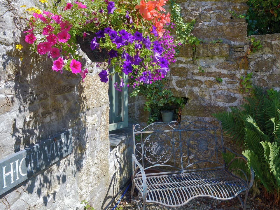 Sitting-out-area | High View - Sandy Barn Cottages, St Breward, Bodmin Moor