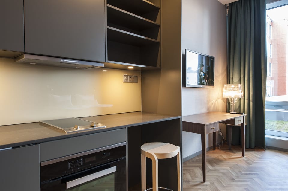 Stylish Studio Regular | Private kitchenette | Fridge, microwave, stovetop, electric kettle