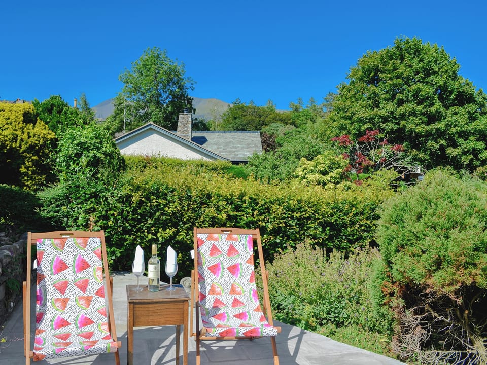 Charming sitting out area | Rotherwood, Portinscale, near Keswick