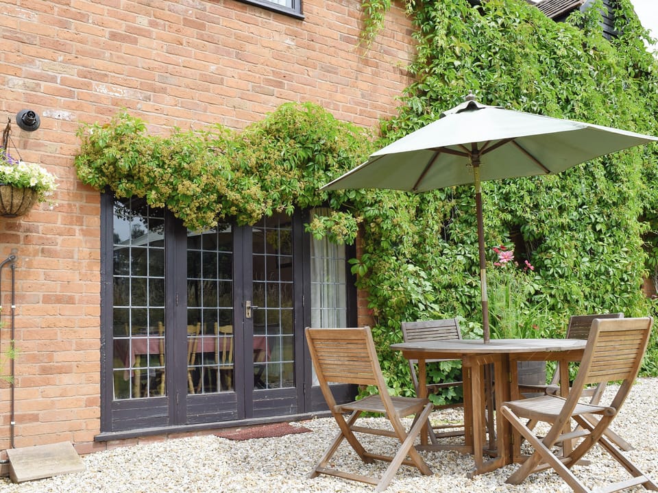 Rear of property with parking for 2 cars | Mill Cottage, Cradley, Malvern