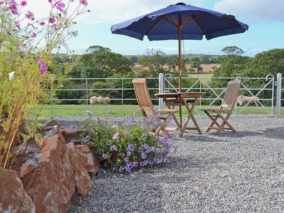 Sitting-out-area | Shepherds Lodge , Lamphey, nr. Tenby