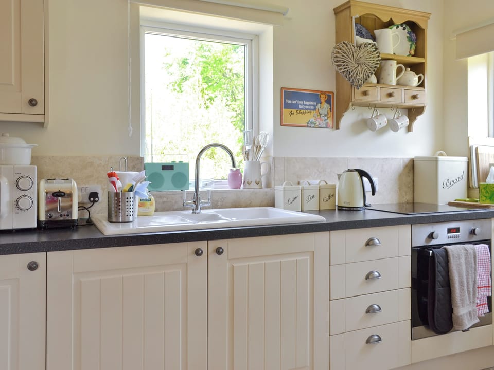 Well-equipped fitted kitchen | Mill Cottage, Stillington, near York