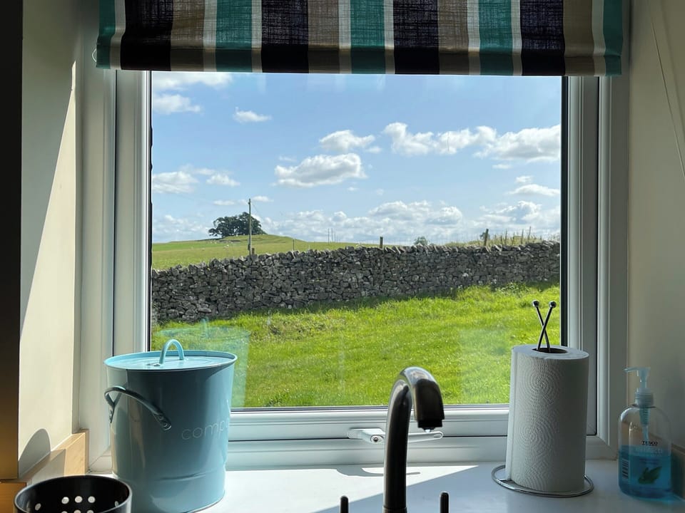 View from kitchen window | Two Hoots, Wigglesworth