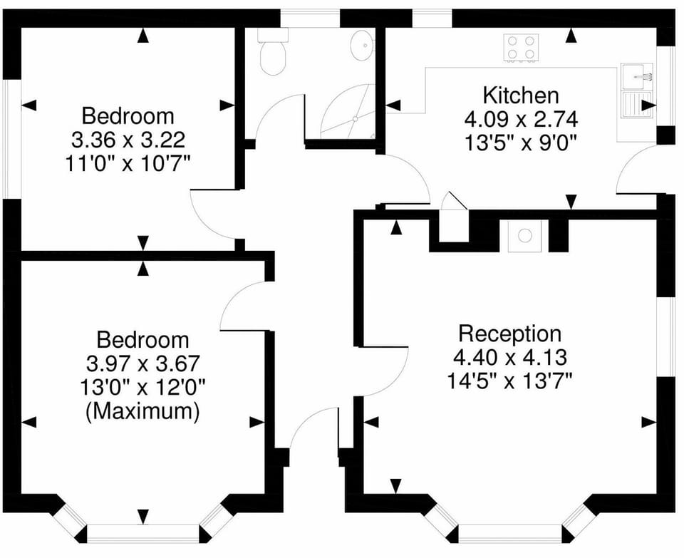 Floor plan | Poplar Bungalow, Lyng, near Norwich