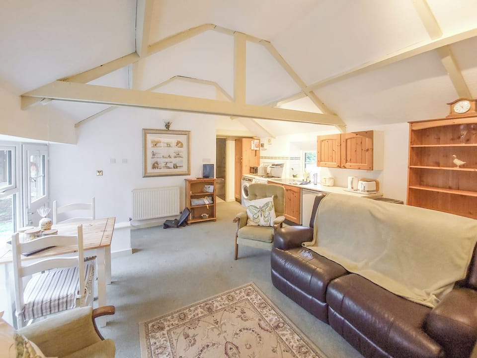Open plan living space | Y Beudy - Mwdlwscwm Farm, Llannon, Llanelli