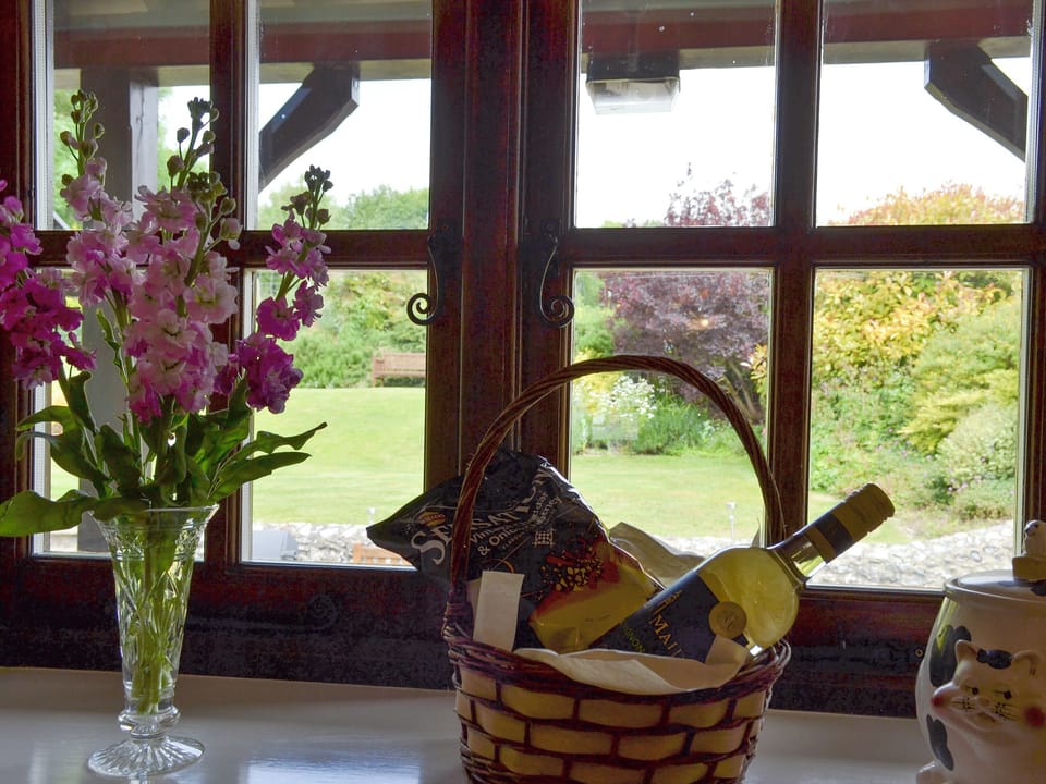 Lovely views over the garden | Stable Cottage - Drayton Farm Barns, East Meon, Petersfield