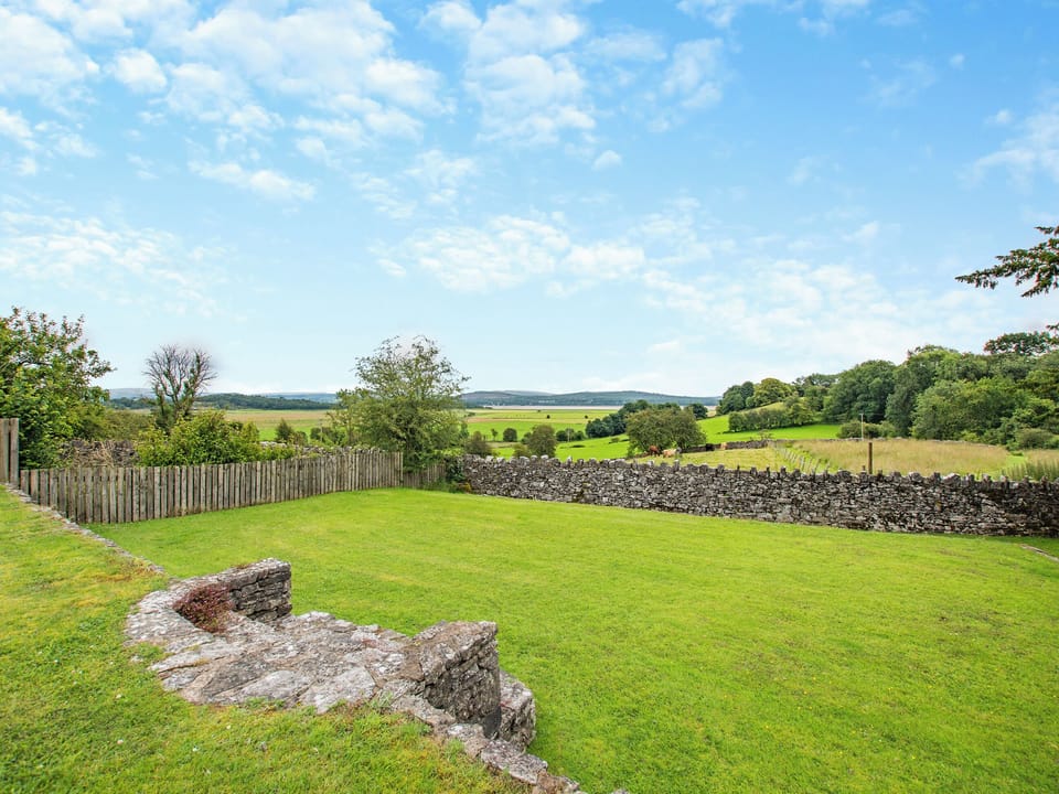 Garden | Arnside Apartment - Meathop Fell Caravan Club Apartments and Cottage, Meathop, near Grange-over-Sands