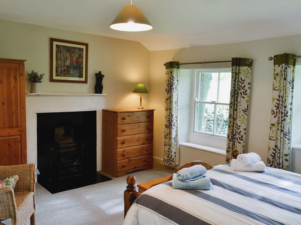 Comfortable and romantic double bedroom | Wickwoods, Wath, near Pateley Bridge