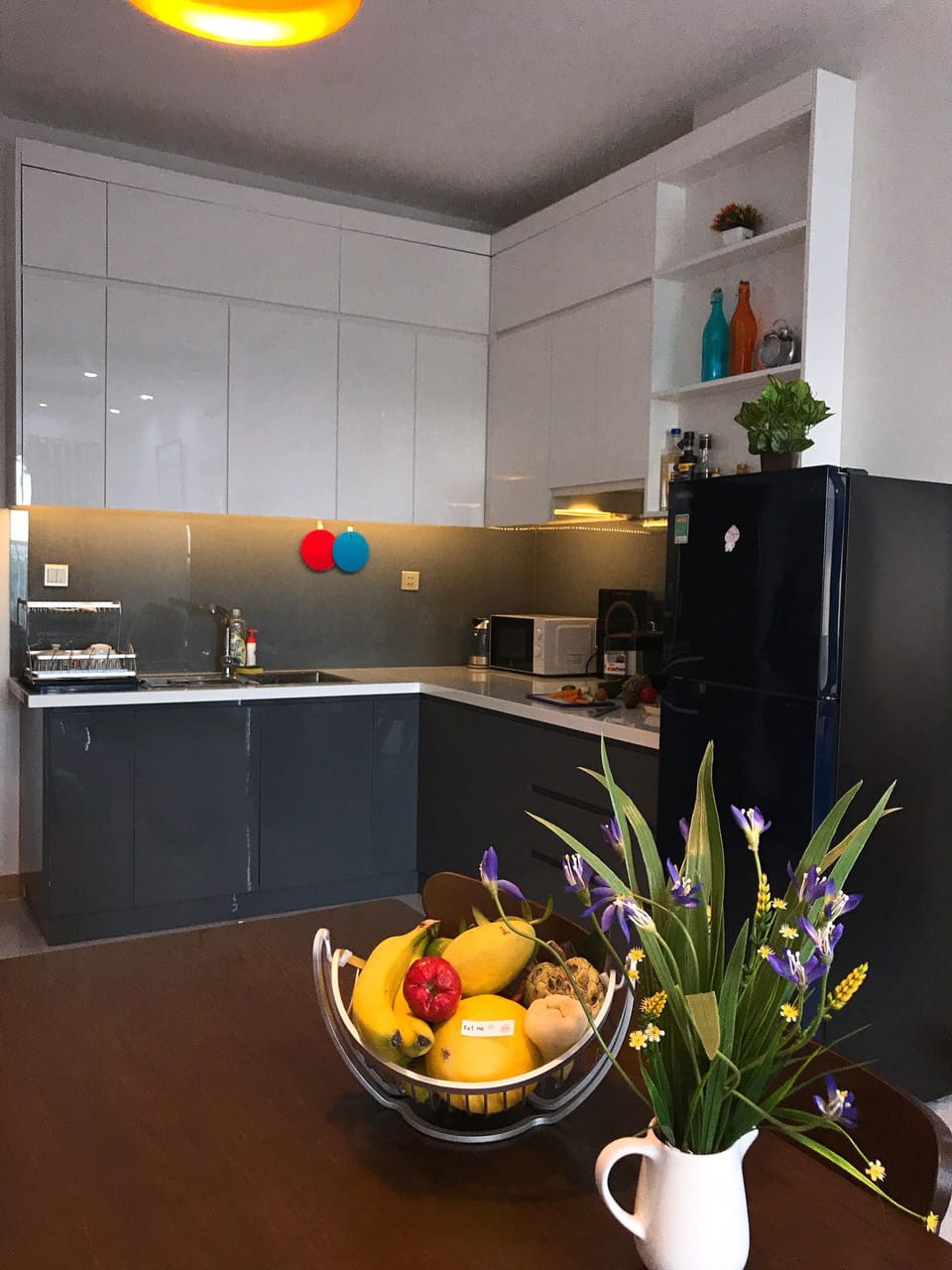 Apartment, 2 Bedrooms | Private kitchen | Fridge, microwave, rice cooker, cookware/dishes/utensils