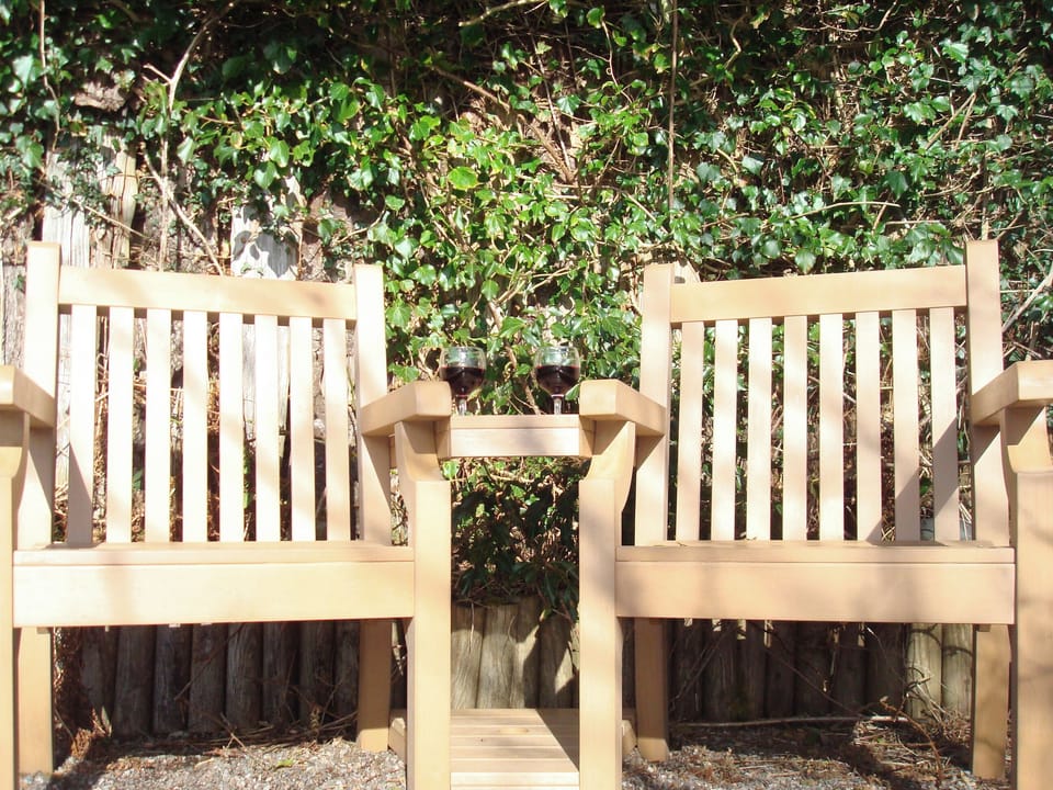 Outdoor furniture on patio | Fleet Cottage, Portree, Isle of Skye