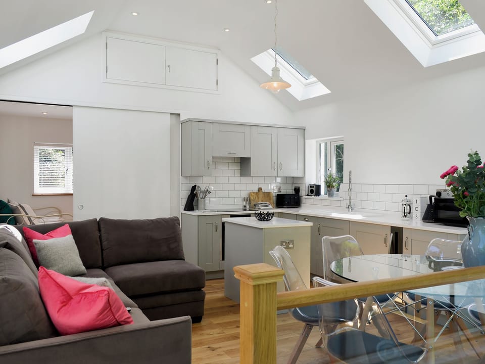 Comfortable corner sofa | Hidden Gem, Berrynarbor, near Ilfracombe