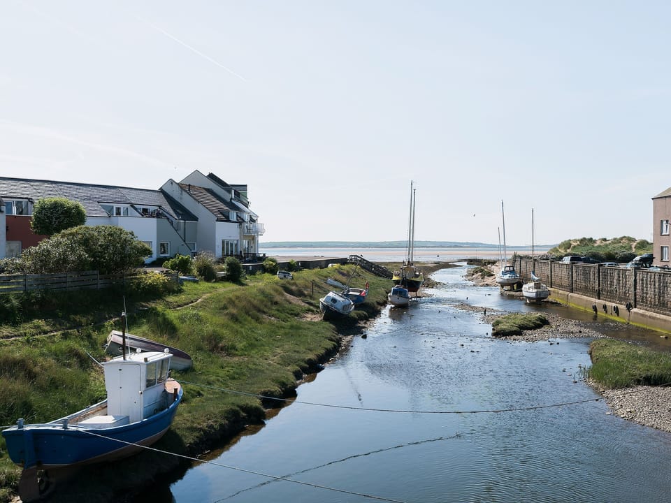 Lovely creek and harbour a few minutes walk from the cottage | Lazy Cottage, Haverigg, near Millom