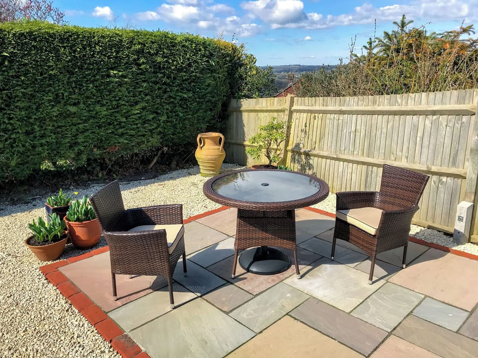 Peaceful sitting-out-area | Windmill Barn, Windmill Hill, near Hailsham