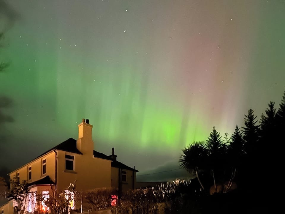 Aurora Borealis above Gairloch | Beach Cottage, Clachangarbh, Gairloch