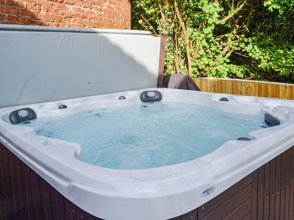 Luxuriate in the wonderful hot tub | Whatley Lodge, Winsham, near Chard