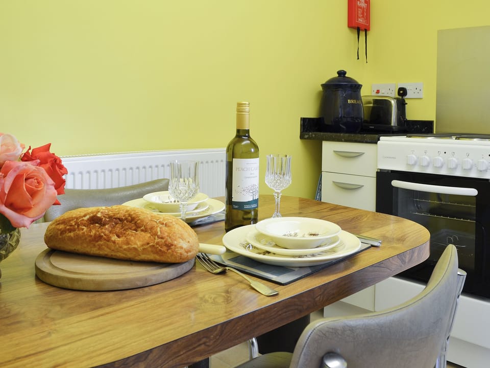 Kitchen with dining area | The Cabin, Pevensey Bay, near Eastbourne