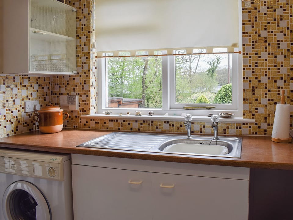 Wonderful view over the garden from the kitchen | Stonecot, Wootton Bridge, near Ryde