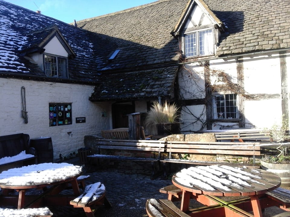 Beer Garden at ''The Fleece''
