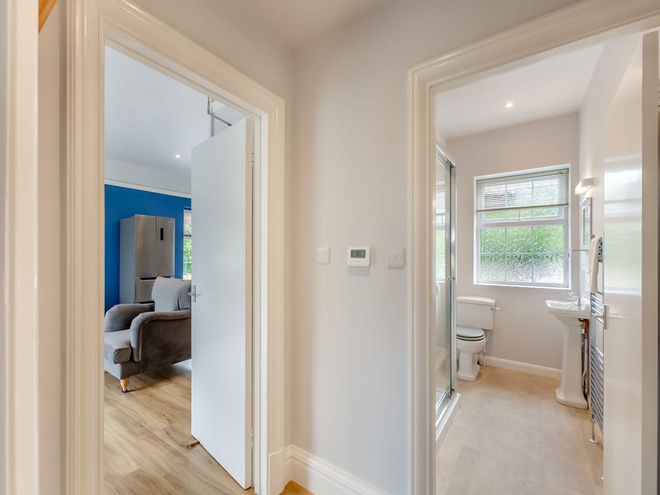 Hallway | Kent View Apartment - Meathop Fell Caravan Club Apartments and Cottage, Meathop, near Grange-over-Sands